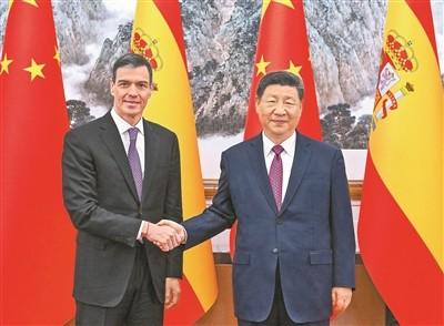 習近平會見西班牙首相桑切斯